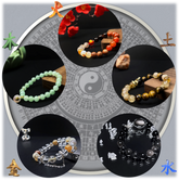 Pulsera Cinco Elementos/Madera/Fuego/Tierra/Metal/Agua/