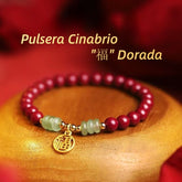 Pulsera de cinabrio marca Fu