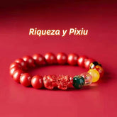 Pulsera riqueza cinabrio